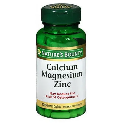 Nature’s Bounty, Calcium Magnesium Zinc, 24 X 100 Caplets