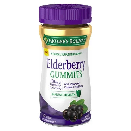 Nature’s Bounty, Nature’s Bounty Elderberry Gummies, 40 Gummies