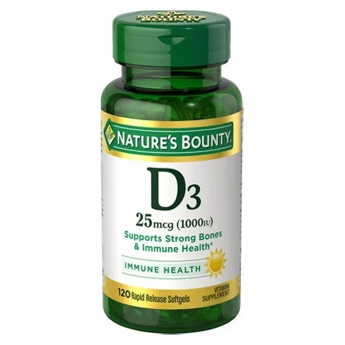 Nature’s Bounty, Vitamin D3, 1000 IU, 120 Softgels