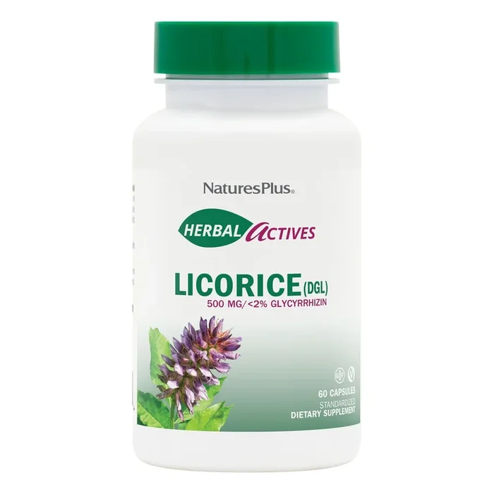 Nature’s Plus Licorice (DGL) Extract 500mg 60 Capsule