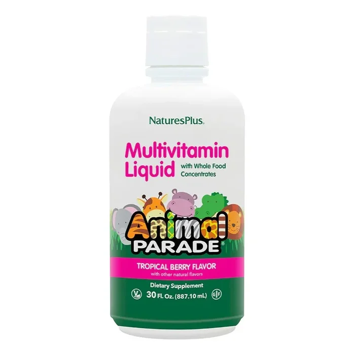 Nature’s Plus Multivitamin Animal Parade Liquid – Tropical Berry 30 oz Liquid