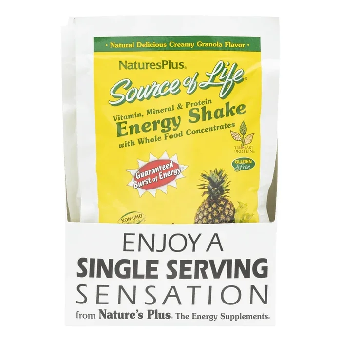 Nature’s Plus Source of Life Energy Shake Creamy Granola 8 Packet
