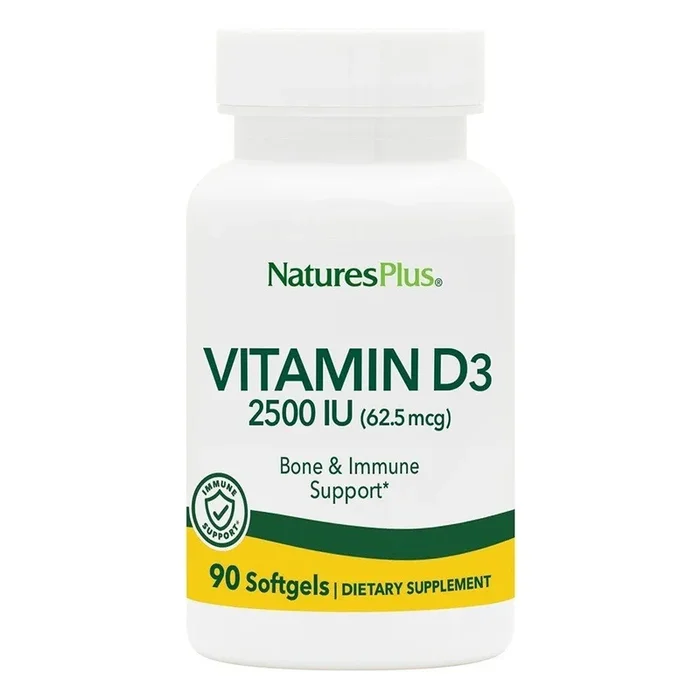 Nature’s Plus Vitamin D 2500 IU 90 Softgel