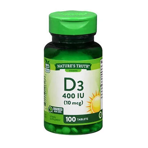 Nature’s Truth, Vitamin D3, 10 Mcg, 100 Tabs