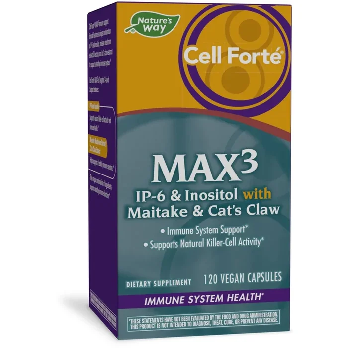 Nature’s Way Cell Fort? MAX3 IP-6 & Inositol with Maitake & Cat’s Claw, Immune Support and Natural Killer-Cell Activity*,120 Capsules