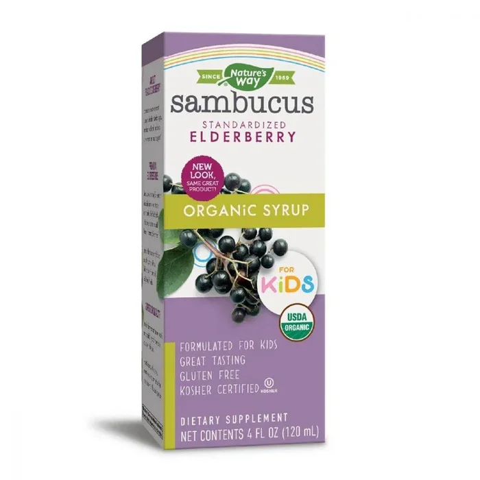 Nature’s Way Organic Sambucus Elderberry for Kids 4oz