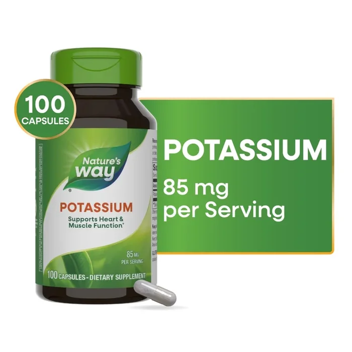 Nature’s Way Potassium 100 Capsules