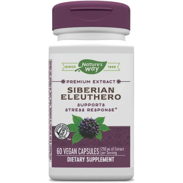 Nature’s Way Premium Siberian Eleuthero Extract, Supports Stress Response*, 60 Capsules
