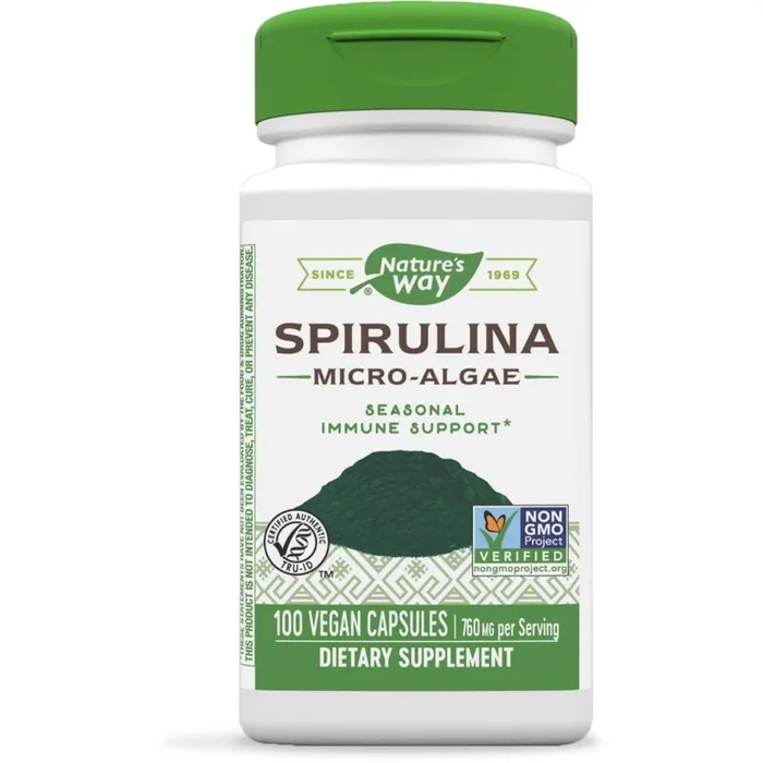 Nature’s Way Spirulina Micro-Algae, 760 mg per serving