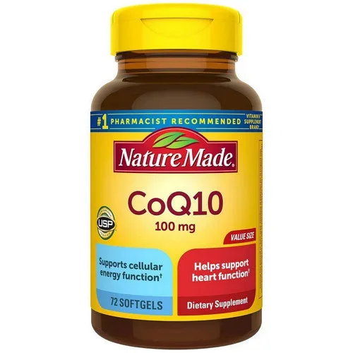 Nature Made, CoQ 10, 100 mg, 72 Liquid Softgels