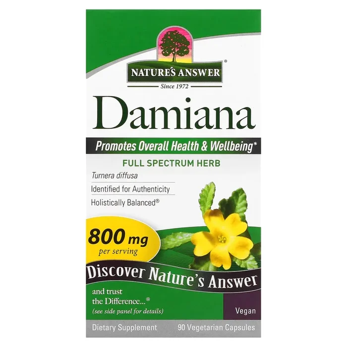 Nature’s Answer, Damiana, 90 Vegetarian Capsules