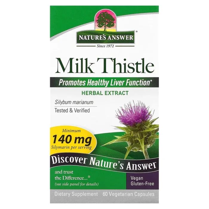Nature’s Answer, Milk Thistle Seed Standardized, 60 Capsules