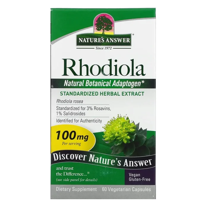 Nature’s Answer, Rhodiola Standardized Root Extract, 60 Capsules