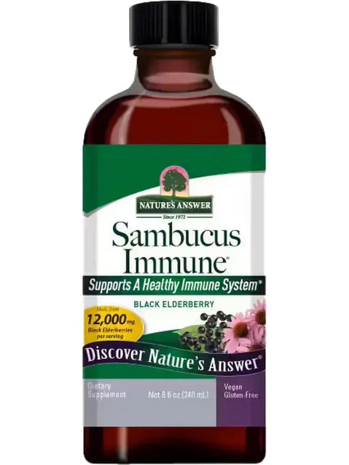Nature’s Answer, Sambucus Immune, Black Elderberry, 8 fl oz