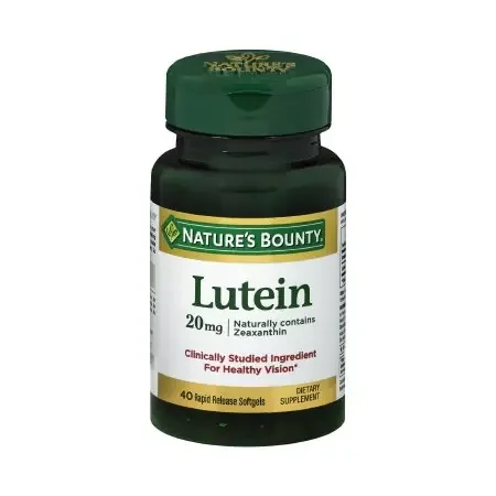 Nature‘s Bounty – Eye Vitamin Supplement Lutein 20 mg Strength Softgel 40 per Bottle – 74312049026