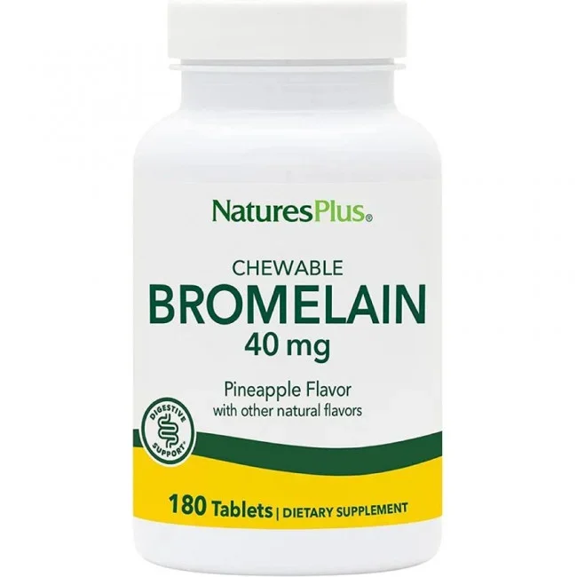 Nature’s Plus Bromelain 40mg 180 Chewable Tablets