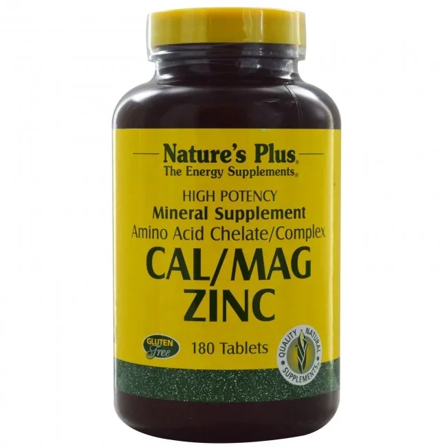 Nature’s Plus Cal/Mag/Zinc 180 Tablets