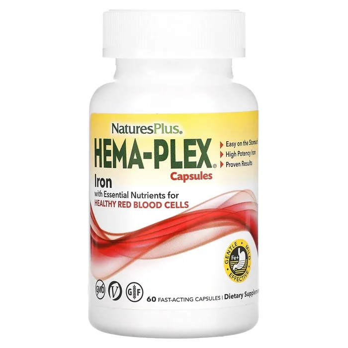Nature’s Plus, Hema-Plex, 60 Fast-Acting Capsules
