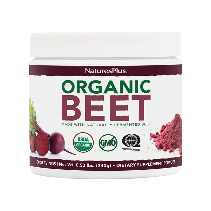 Nature’s Plus, Organic Beet Powder, 0.53 lbs (240g)