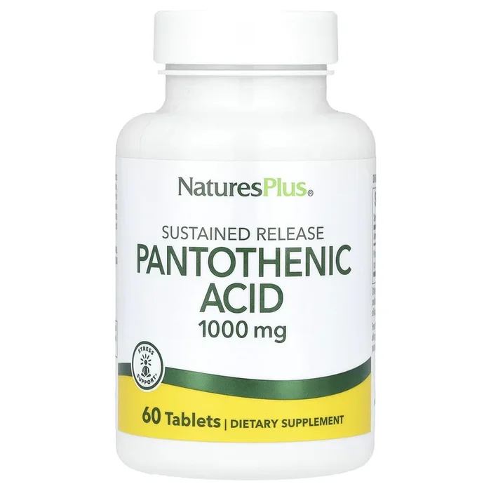 Nature’s Plus, Pantothenic Acid, 1000 mg, 60 Tablets