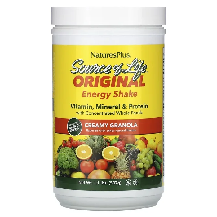 Nature’s Plus, SOURCE OF LIFE ENERGY SHAKE, 1.1 Powder