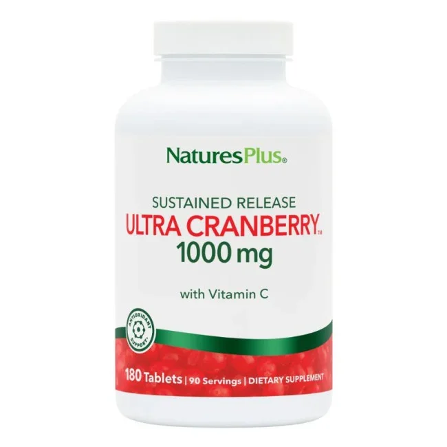 Nature’s Plus Ultra Cranberry 1000 Mg Sustained Release 180 Tablets