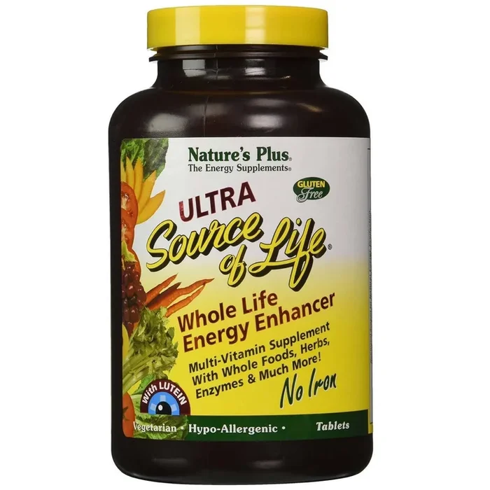 Nature’s Plus, Ultra Source Of Life No Iron, 90 Tablets