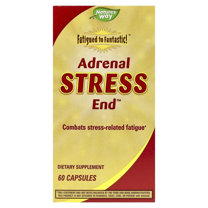 Nature’s Way, Adrenal Stress End Raw Adrenal, 60 Capsules