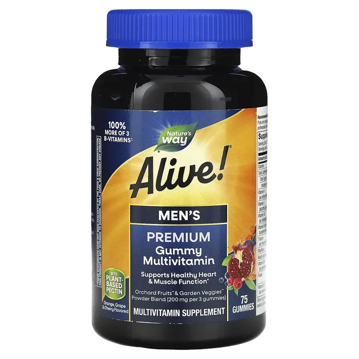 Nature’s Way, Alive! Men’s Gummy Multi Vitamin, 75 Gummies