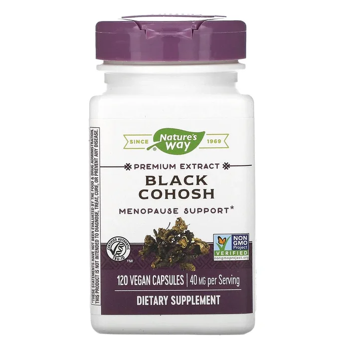 Nature’s Way, Black Cohosh, 40 mg, 120 Vegan Capsules
