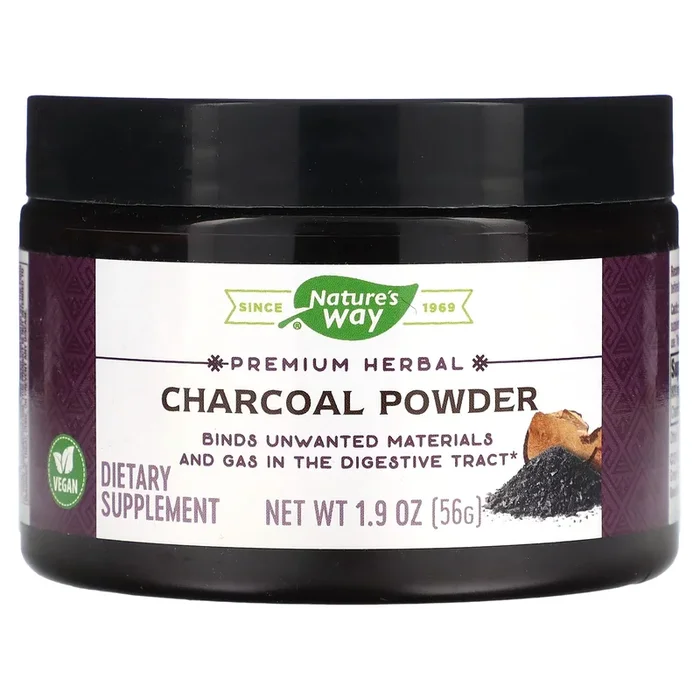 Nature’s Way, Coconut Charcoal Activated, 1.9 Oz