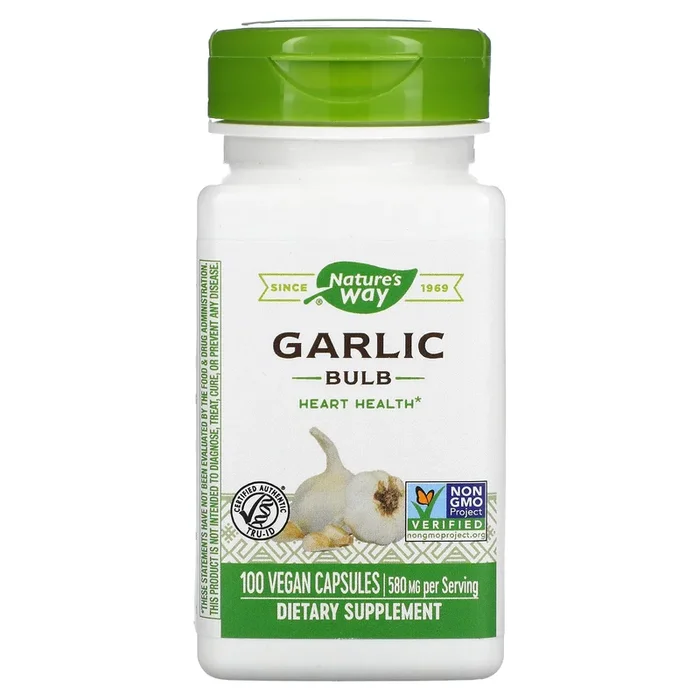 Nature’s Way, Garlic Bulb, 580 mg, 100 Vegetarian Capsules