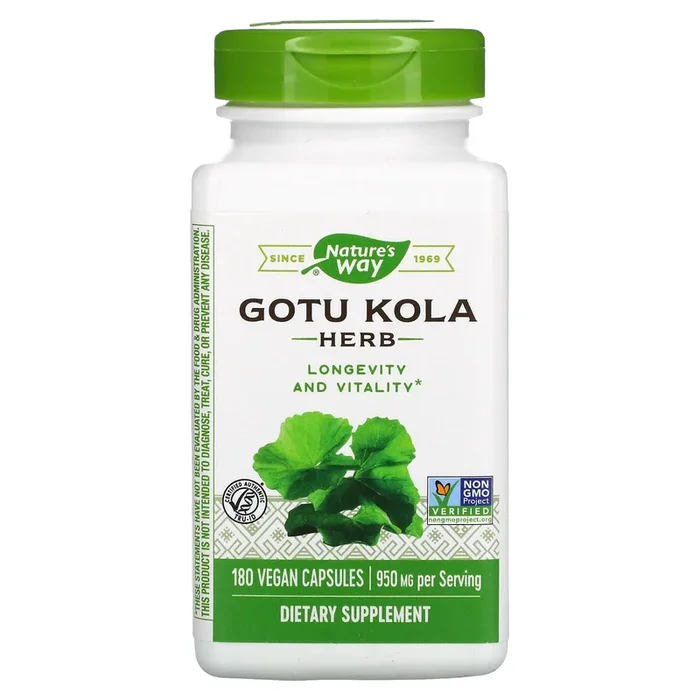 Nature’s Way, Gotu Kola Herb, 475 mg, 180 Vegan Capsules