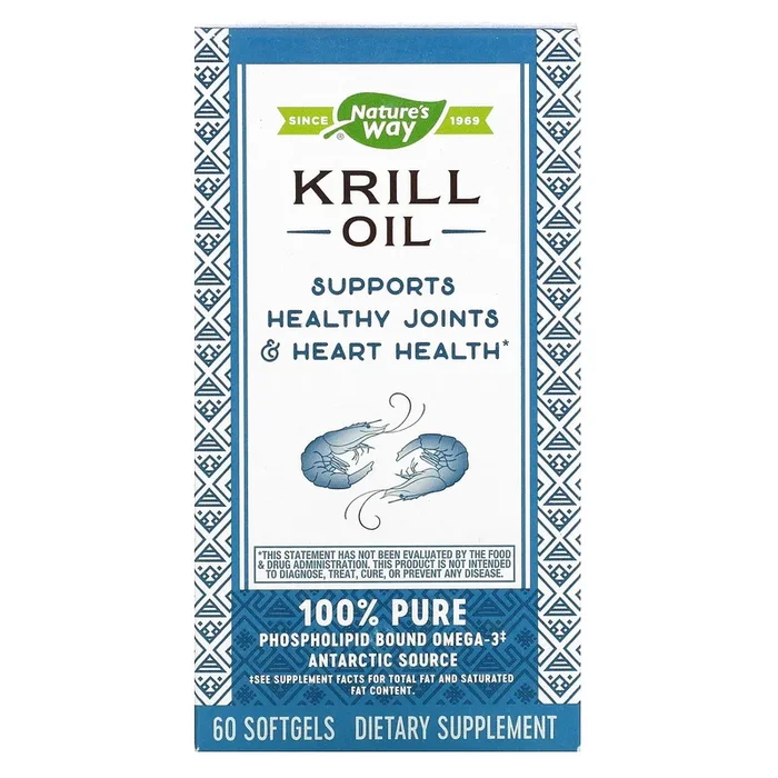 Nature’s Way, Krill Oil 500 mg, 60 Softgels