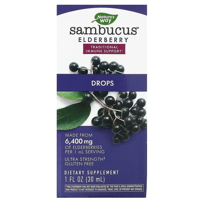 Nature’s Way, Sambucus Drops, 1 Oz lqd