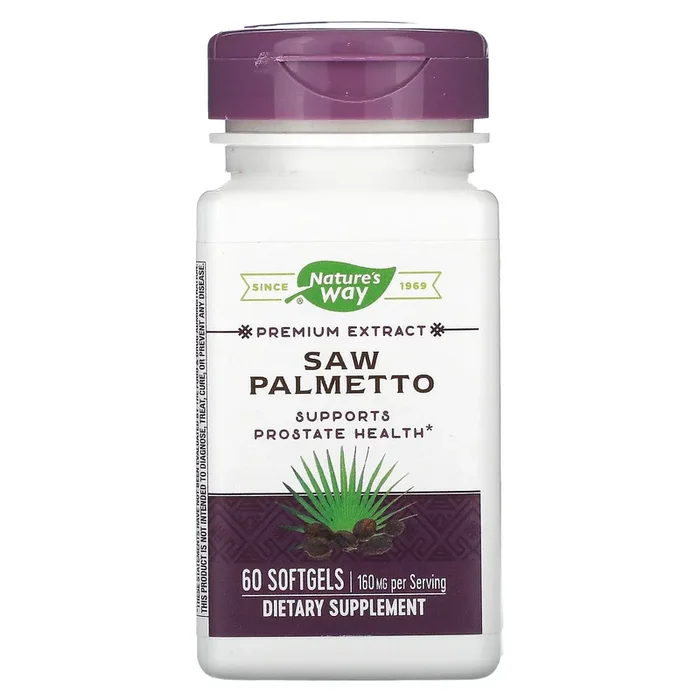 Nature’s Way, Saw Palmetto Standardized Extract, 60 Softgels