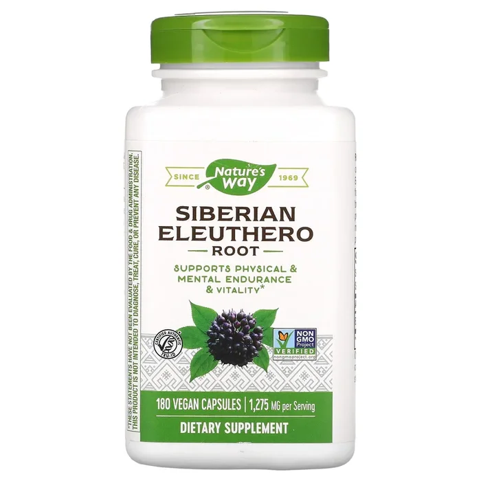 Nature’s Way, Siberian Eleuthero, 180 Vegetarian Capsules