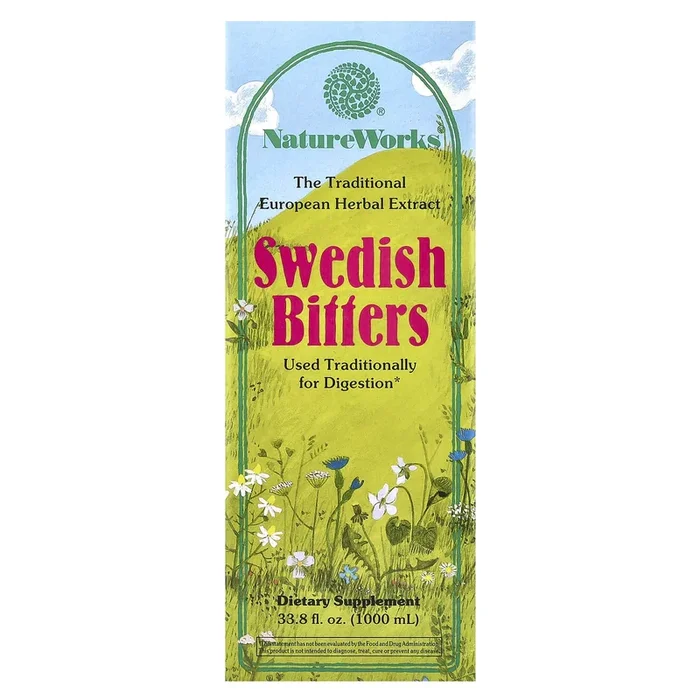 Nature’s Way, Swedish Bitters Liquid Extract, 33.8 Oz Liquid