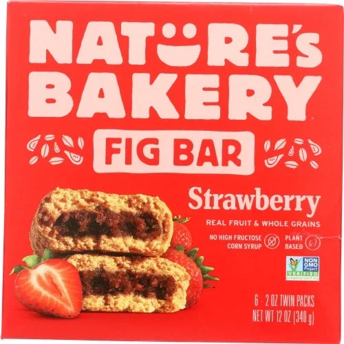 Natures Bakery, Bar Fig Whlwht Strwbrry, 12 Oz(Case Of 6)