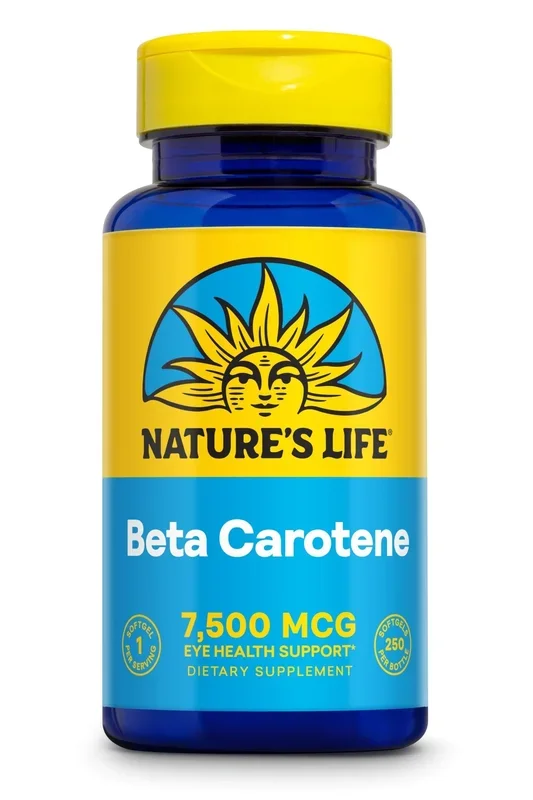 Natures Life Beta Carotene 25,000 IU 250 Softgel