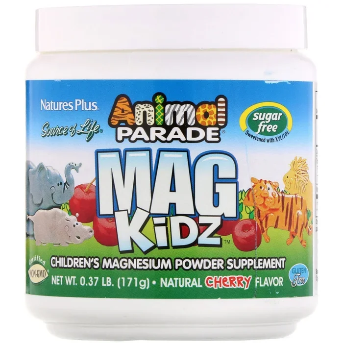 Natures Plus Mag KiDS Children’s Magnesium Powder Supplement (100mg 45 Servings)