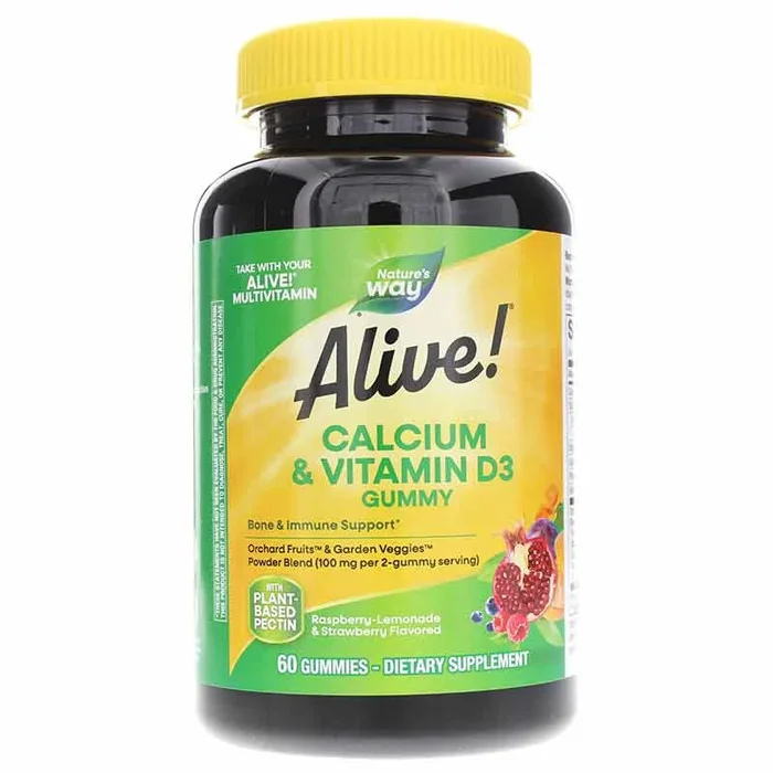 Natures Way Alive Calcium + D3 Gummies
