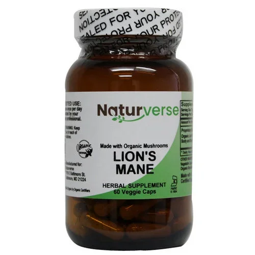 Naturverse, Lion’s Mane COG Powder Capsules, 60 VegCaps