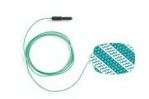 Natus – EMG Ground Plate Electrode with Leadwire 40 X 50 mm X 79 Inch Lead Length Silver / Silver Chloride NonSterile Rectangular with Rounded Edges Tip Disposable – 019-409100