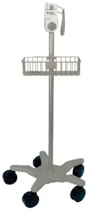 Natus Medical – Roll Stand With Theft Proof Bracket, Storage Bin Basket Nicolet Elite Doppler – ST2