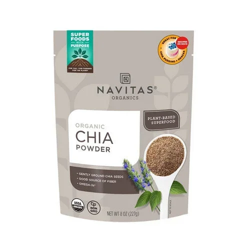 Navitas Organics, Organic Chia Seed Sprouted Powder, 8 Oz