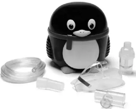 Neb-U-Tyke Penguin – Compressor Nebulizer System Small Volume Medication Cup Pediatric Aerosol Mask / Mouthpiece Delivery – JB0112-062