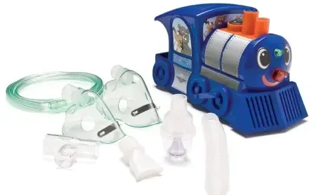 Neb-U-Tyke Train – Compressor Nebulizer System Small Volume Medication Cup Pediatric Aerosol Mask / Mouthpiece Delivery – JB0112-164