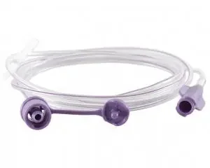 NeoConnect – Large Bore Sampling Straw with ENFit Connector 6 Inch, PVC, Purple – PEXT-6STBNC