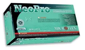 NeoPro EC – Exam Glove Small NonSterile Polychloroprene Extended Cuff Length Textured Fingertips Green Chemo Tested – 19050340A